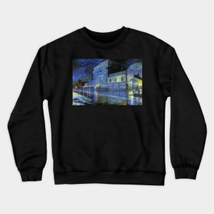 Damascus Castle in Starrynight Style Crewneck Sweatshirt